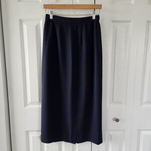 Talbots Navy Long Skirt Size 8